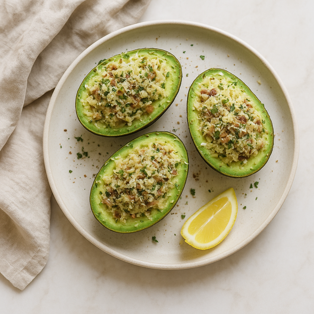 Anchovy-Parmesan Avocado Spoon