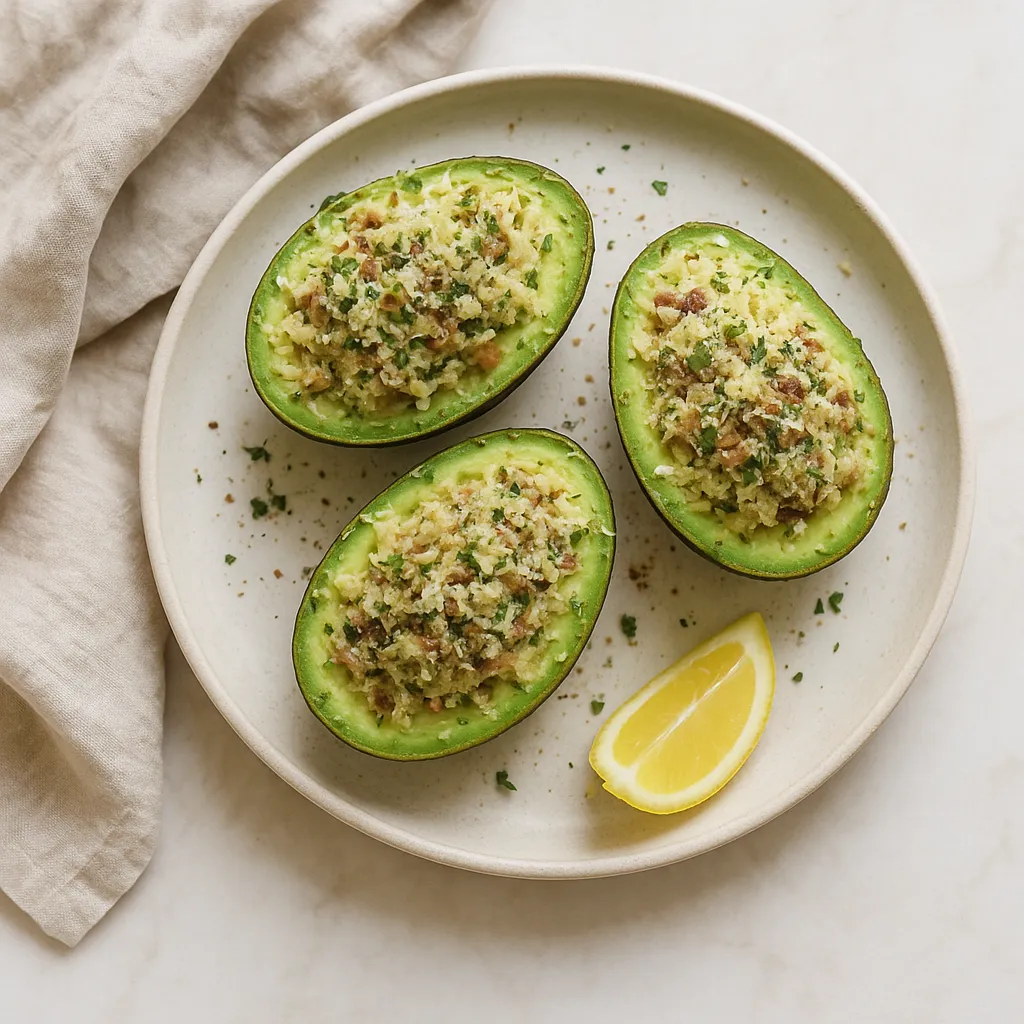 Anchovy-Parmesan Avocado Spoon
