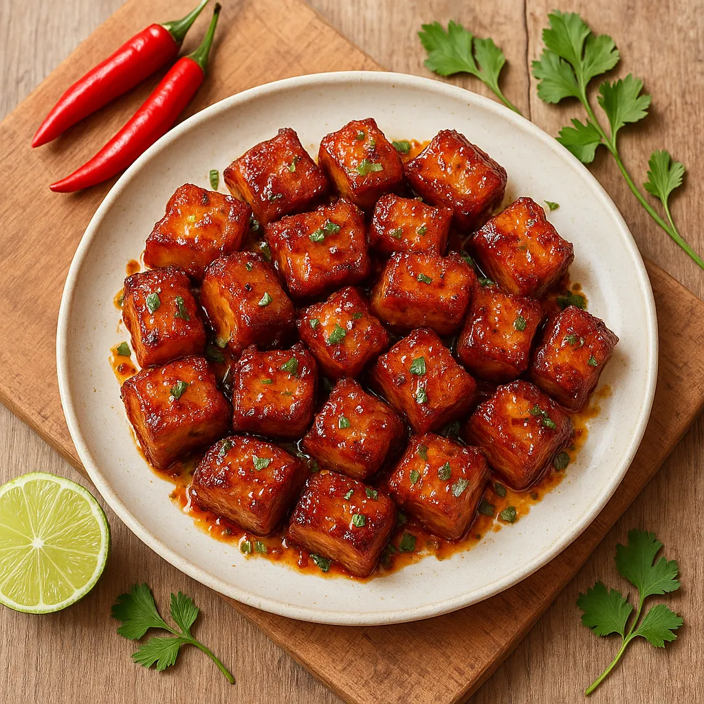Crispy Pork Belly Bites with Chili-Lime Glaze